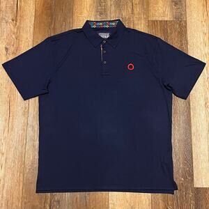 Section 119 Phish Donut Performance Polo Shirt Short Sleeve Mens XL Navy Blue